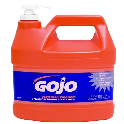 Gojo 0955-02 Natural Orange Pumice Hand Cleaner 1 gal Pump Bottle