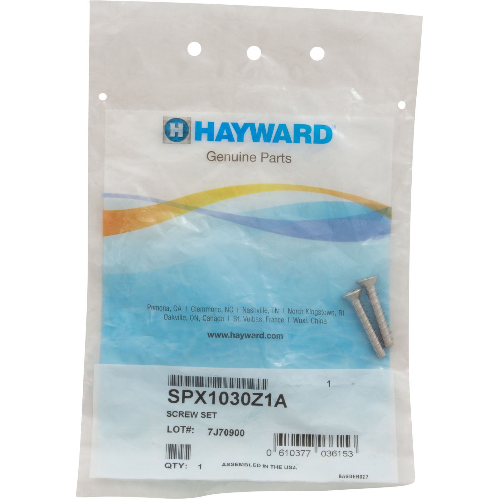 Hayward SPX1030Z1A Main Drain Screw Set | SPX1030Z1A