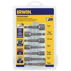 IRWIN 394100 Bolt Extractor Set, 1/4 Hex Shank, 7-Piece