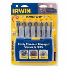 IRWIN 394100 Bolt Extractor Set, 1/4 Hex Shank, 7-Piece