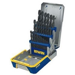 Irwin 3018004 Drill Bit Set, Heavy Duty, 29 Piece, Black Oxide