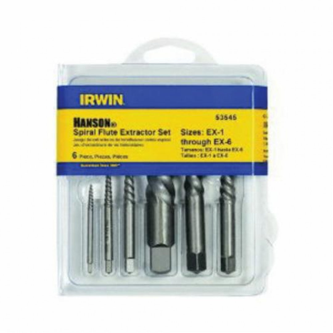 Irwin 53545 Extractor 6PC Set Spiral