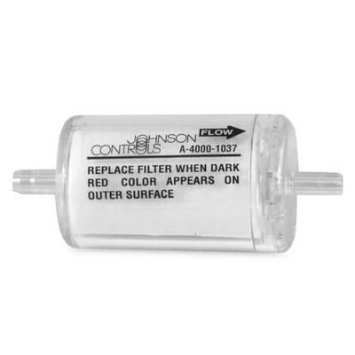 Johnson Controls A-4000-1037 Pneumatic In Line Oil Removal Filter 1/4 Barb Connection Replaces A-4000-137