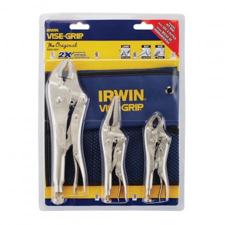 Irwin 73 Plier LCKNG Original 3PC Kit Bag Set