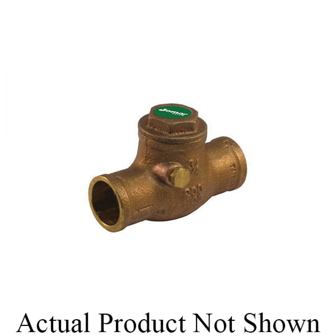 JOMAR 105-207G Horizontal Swing Check Valve, Solder Connection, Class 125, 200 WOG