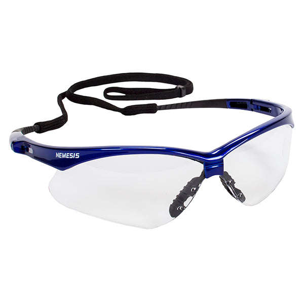 Kimberly Clark Global Safety 47384 V30 Nemesis Safety Glasses Anti-Fog Metallic Blue Frame 47384