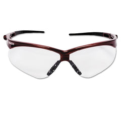 KleenGuard 47378 V30 Nemesis Safety Glasses Clear Anti-Fog Lens Red Frame