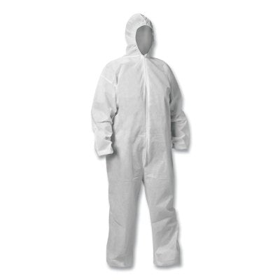 KLEENGUARD 68966 KGA20 Lightweight Coverall Hooded Zip Front Elastic Wrists and Ankles 3X-Large