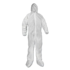 KLEENGUARD 68969 KGA20 Lightweight Coverall Hood and Boot Zip Front Elastic Wrists and Ankles