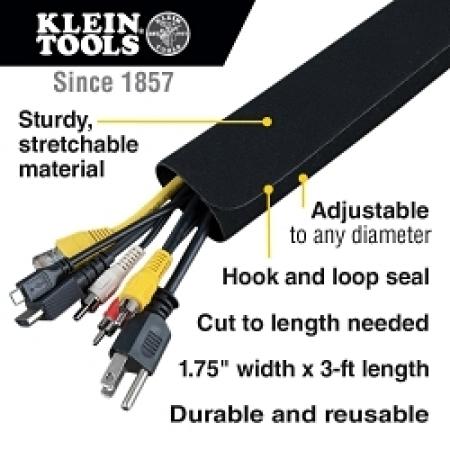 Klein Tools 450-330 Cable and Wire Management Sleeves 3 ft Long