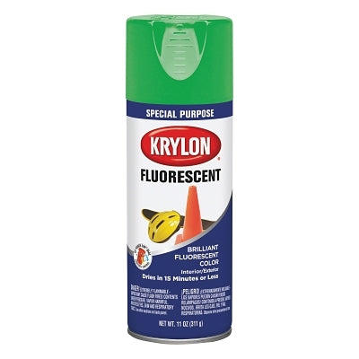 Krylon K03106888 Fluorescent Paints 11 oz Aerosol Can Green