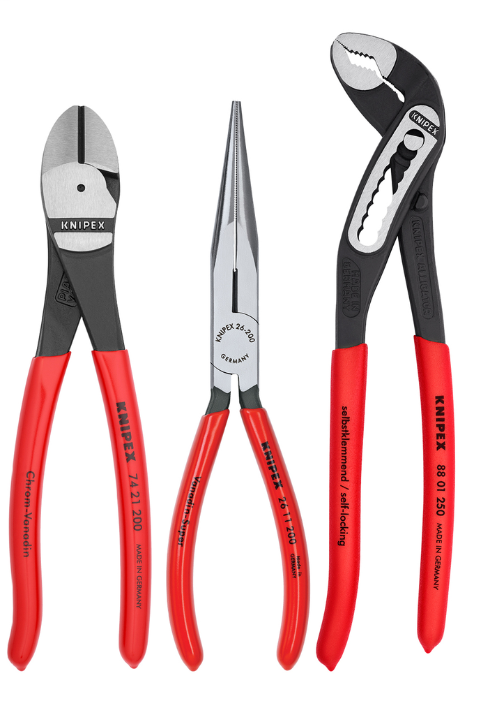 Knipex 00-20-08-US1 3PC Universal Pliers Set