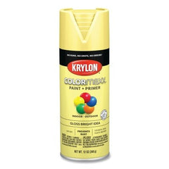 Krylon K05507007 COLORmaxx Paint + Primer Spray Paint 12 oz Bright Idea