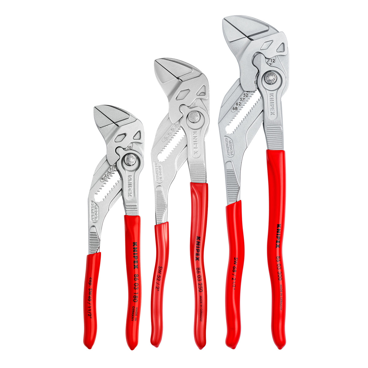 KNIPEX 002006US2 3 Pc Pliers Wrench Set Power (7-1/4, 10, 12) Replacement MPN