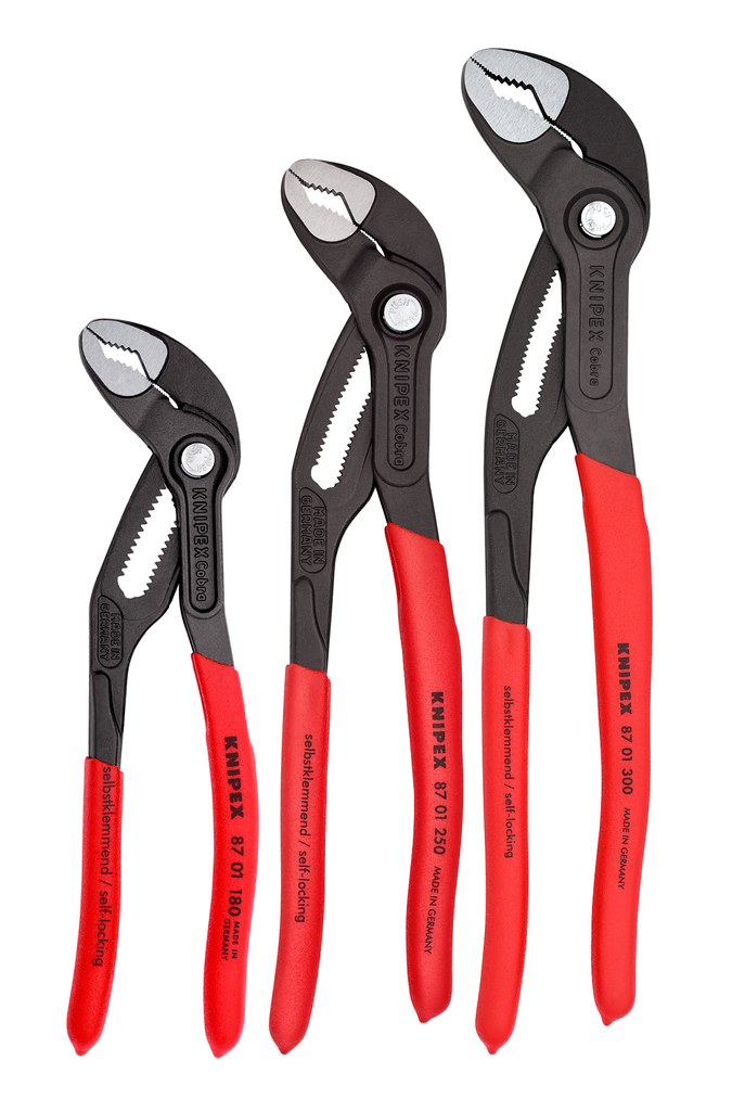 Knipex 002006US1 3PC Cobra Plr Set Power (7-1/4, 10, 12) Replacement MPN