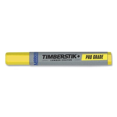 MARKAL 80381 TIMBERSTIK+ PRO GRADE Lumber Crayon 1/2 in x 4.625 in Yellow