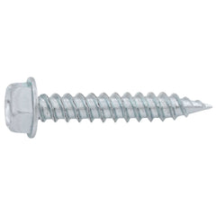 Malco HW8X1ZT 8 mm x 1 in. Zinc Plated Hex Washer Head Self-Drilling & Tapping Screw (Pack of 500)