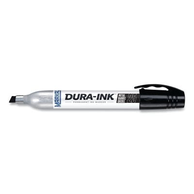 Markal 96223 DURA-INK 25 Permanent Ink Marker Black 1/8 in to 1/4 in Tip