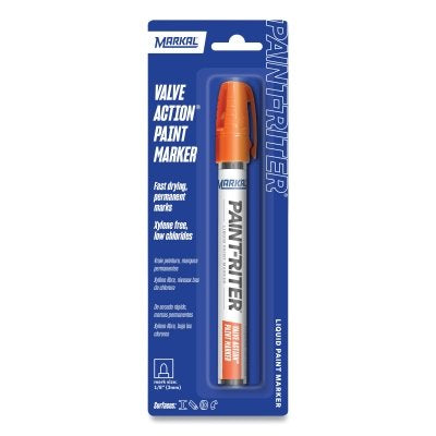 Markal 96807 Paint-Riter Valve Action Paint Marker Orange 1/8 in Tip Medium