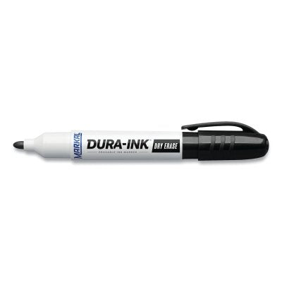 MARKAL 96571 Dura-Ink Dry Erase Marker Black 1/8 in Replacement MPN