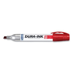 Markal 96222 Dura-ink 25 Permanent Ink Marker Red 1/8 to 1/4 in Tip