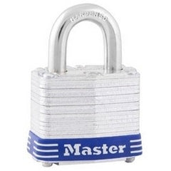 Master Lock 3D Tumbler Padlock, Keyed Different, 4-Pin Cylinder, 1-9/16 Width, 3/4 Shackle Clearance, Laminated Steel