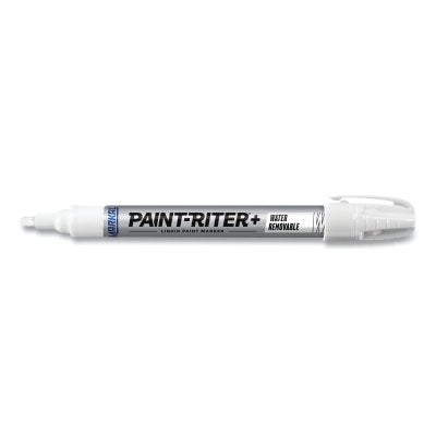 Markal 97030 Paint-Riter+ Water Removable Marker White 1/8 in Medium Tip