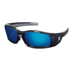 MCR Safety SR118B Swagger SR1 Series Safety Glasses Blue Diamond Mirror Lens