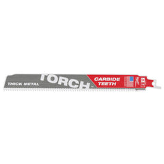 Milwaukee 48-00-5302 SAWZALL TORCH 9 x 1 x 0.05, 7 TPI, Carbide Teeth, Saw Blade (3 per Pack)