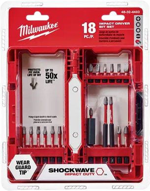 Milwaukee 48-32-4403 SHOCKWAVE 18-Piece Driver Bit Set