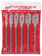 Milwaukee 49-22-0071 6 Piece 6 Flat Wood Boring Bit Set