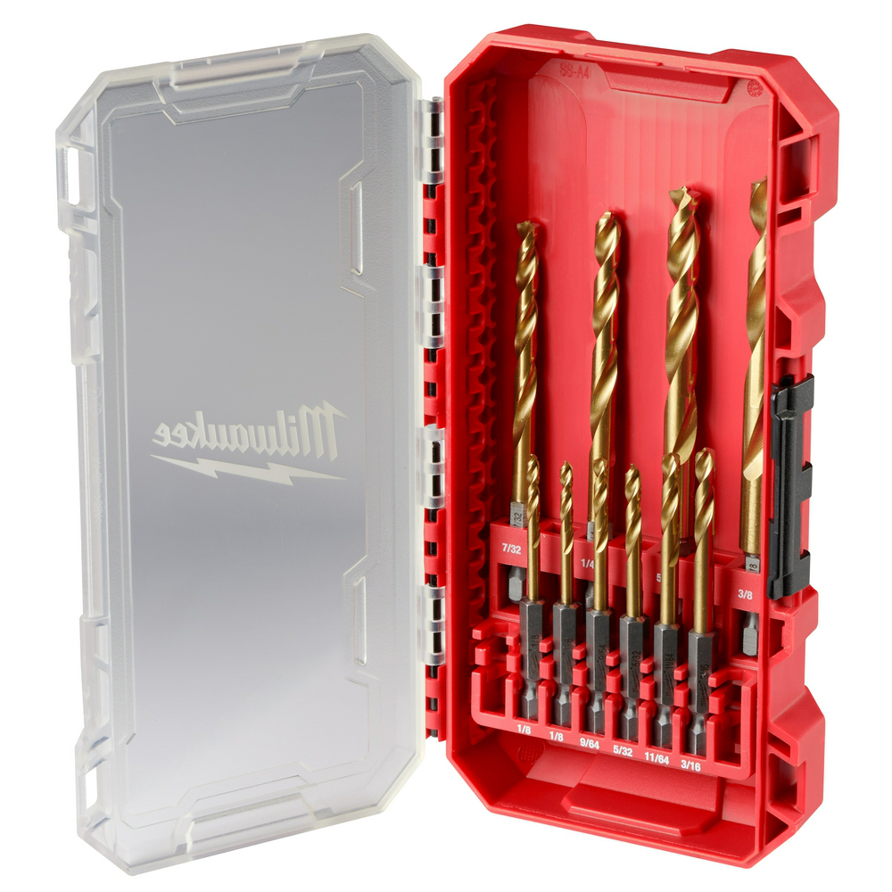 Milwaukee 48-89-4633 SHOCKWAVE Impact Duty 10PC Titanium Drill Bit Set