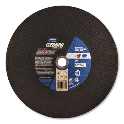 Norton 66253306626 Gemini Chop Saw Reinforced Cut-off Wheel 14 in Dia 7/64 in Thick