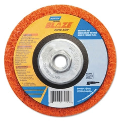 Norton 66254498101 Bear-Tex Blaze Rapid Non-Woven Depressed Center Discs 12000 RPM 4-1/2 in x 5/8 in - 11