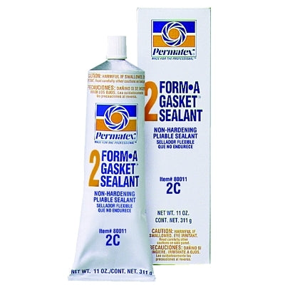 Permatex 80011 Form-A-Gasket Sealant No 2 Slow-Drying 11 oz Tube Black