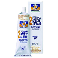 Permatex 80011 Form-A-Gasket Sealant No 2 Slow-Drying 11 oz Tube Black