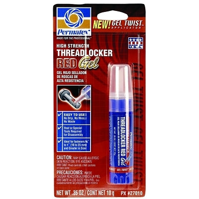 Permatex 27010 High Strength Red Threadlocker 10 mL 1 in Thread