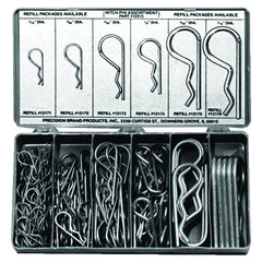 Precision Brand 12915 Hitch Pin Clip Assortments Spring Steel