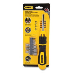 Stanley 62-574 Multi-Bit Ratcheting Screwdriver Set Magnetic Black/Yellow 20 Piece