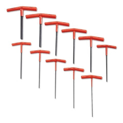 PROTO J4968 11 Piece T-Handle Hex Key Set