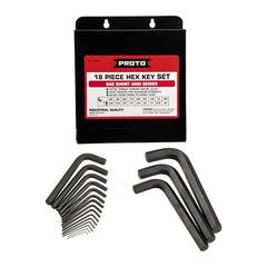 PROTO J4986 Hex Key Set, 18 Pc, SAE, 2.30 in to 7 in Length