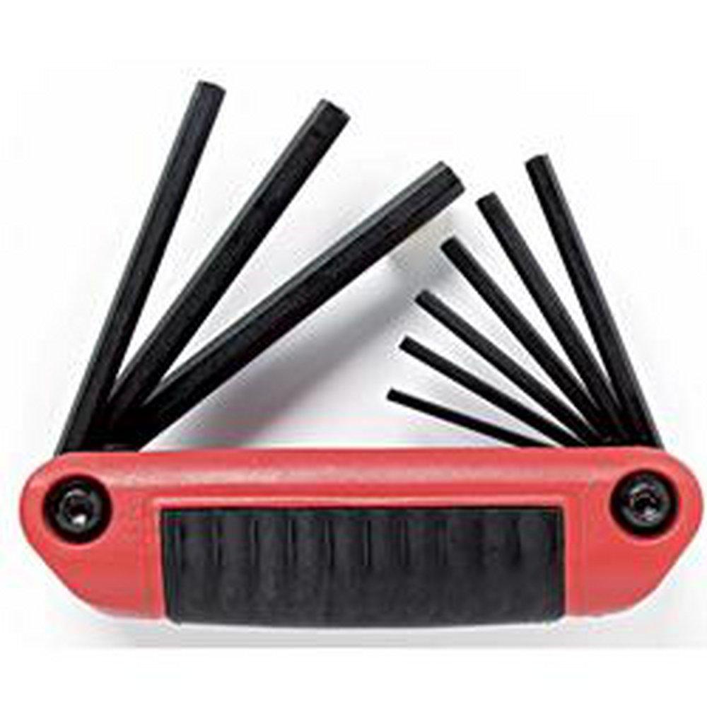 Stanley-Proto J4993 9-Piece Folding Hex Key Set in Black Oxide