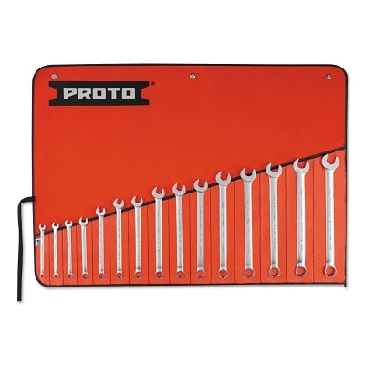 PROTO J1200F-MASD 15 Piece Torqueplus Metric Combination Wrench Set 12 Points Satin Finish