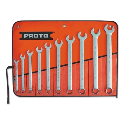 PROTO J1200GASD Proto® 10 Piece Satin Combination ASD Wrench Set - 12 Point