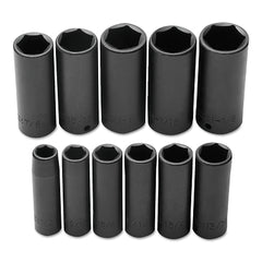 PROTO J74112 1/2 Drive 11 Piece Deep Impact Socket Set - 6 Point