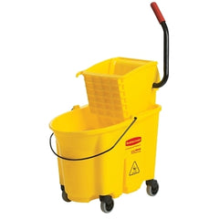 Rubbermaid Commercial FG758088YEL WaveBrake Bucket/Wringer Combination Pack 35 qt Yellow