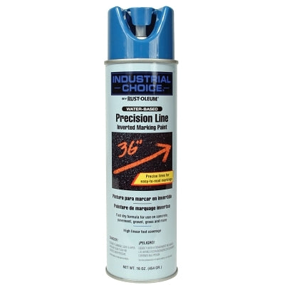 RUST-OLEUM 203031 Industrial Choice M1600/M1800 System Precision-Line Inverted Marking Paint 17 oz APWA Caution Blue