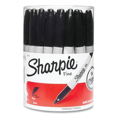 SHARPIE 35010 Fine Tip Permanent Marker Black 36 Bulk