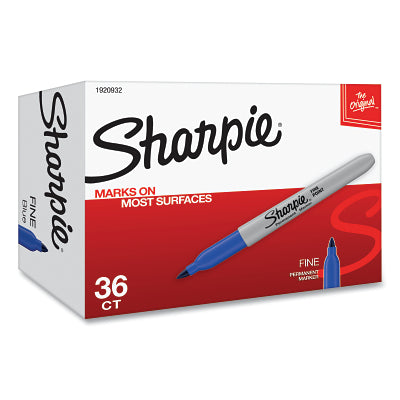 SHARPIE 1920932 Fine Tip Permanent Marker Blue Bullet