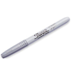 Sharpie 39108PP Metallic Permanent Marker Silver Fine Tip 2-Pack